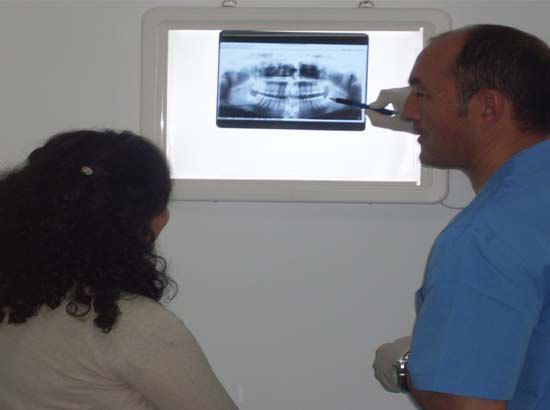 Radiografía bucal para tratamiento dental